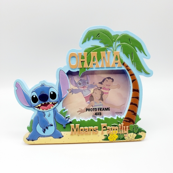 Disney Parks Lilo & Stitch Ohana 4x6 Photo Frame - Picture 1 of 5